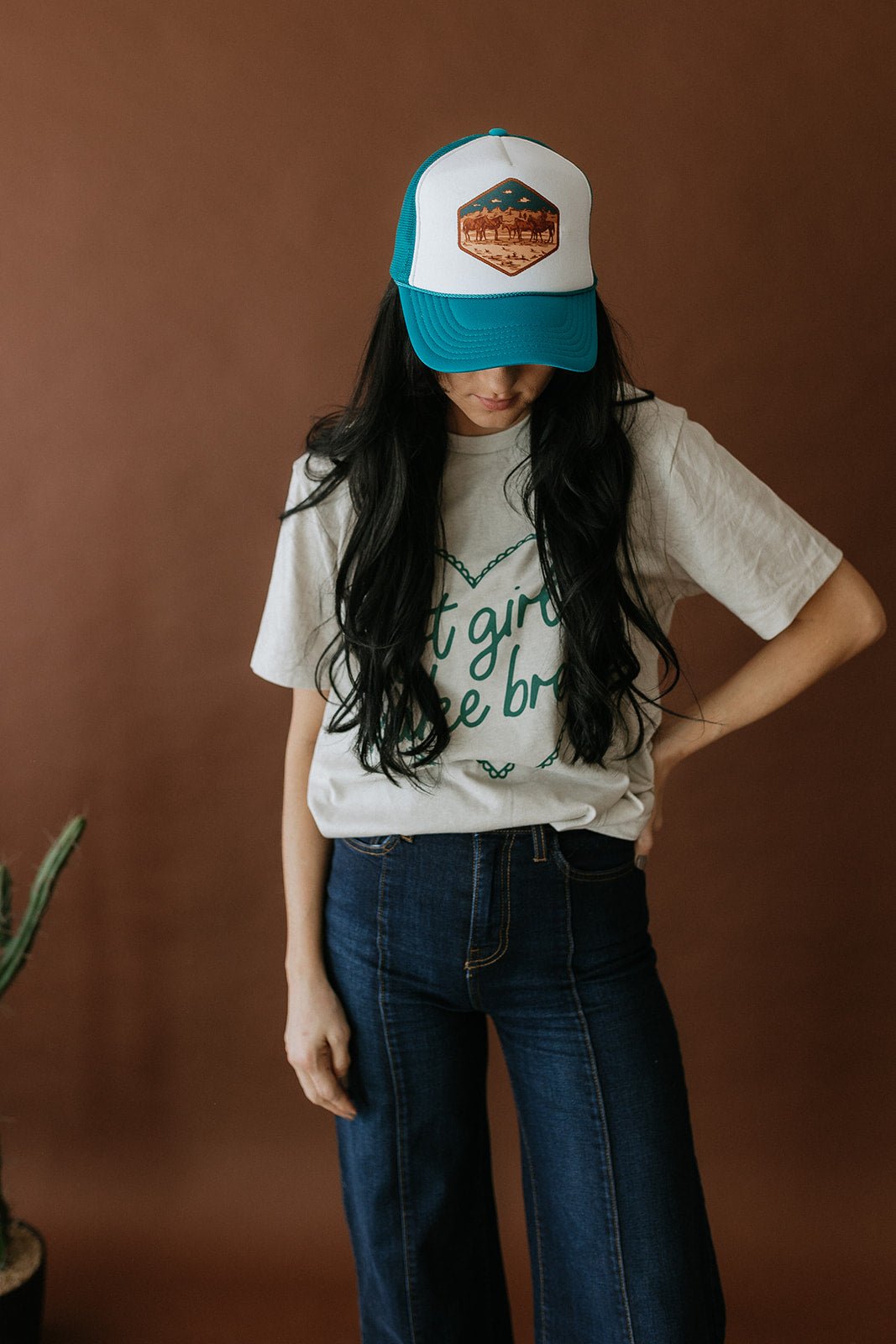 Western Horses Trucker Hat Wild Junkie