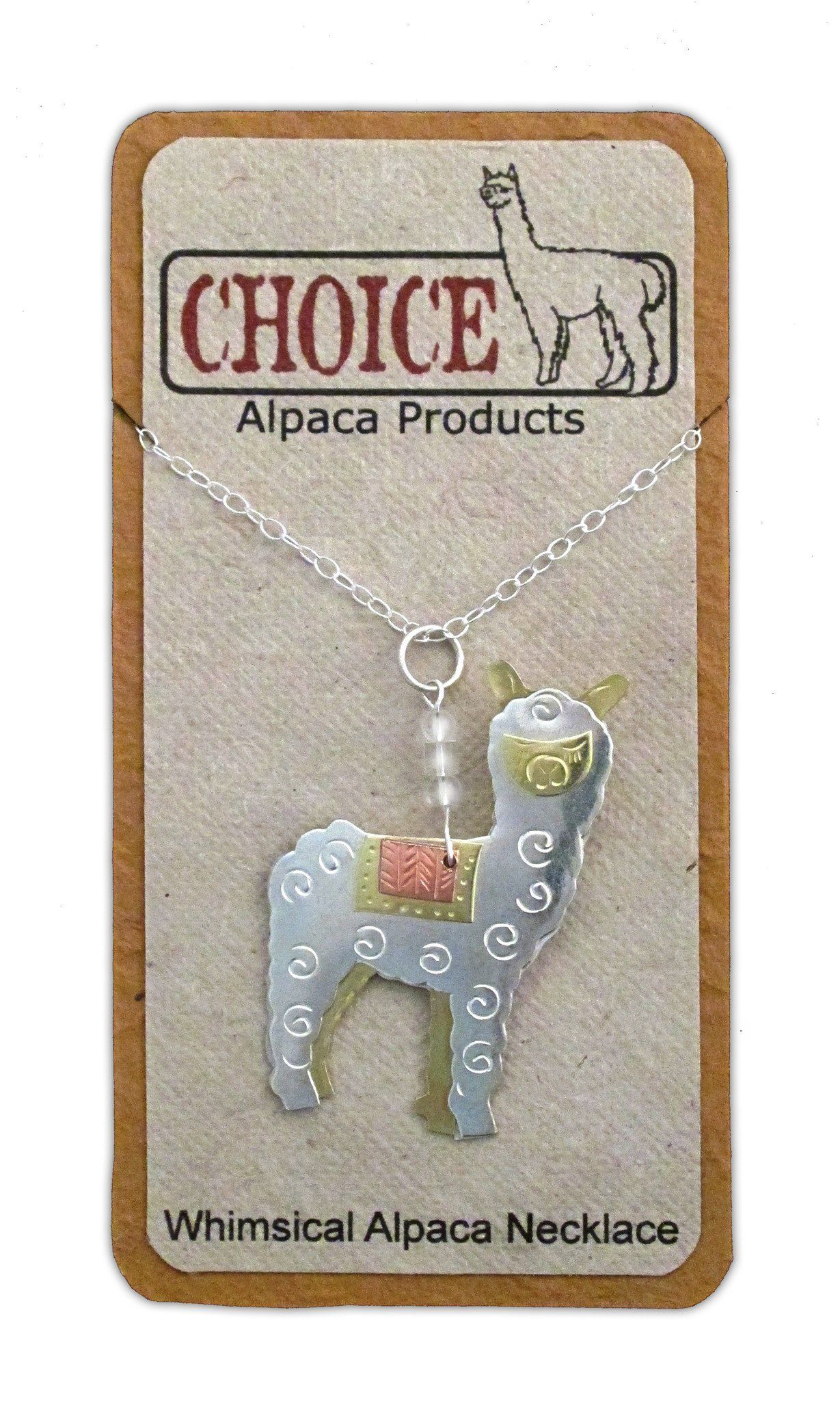 Whimsical Alpaca Necklace Purely Alpaca