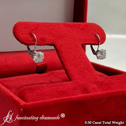Small Round Diamond Studs Lever Back Earring Fascinating Diamonds