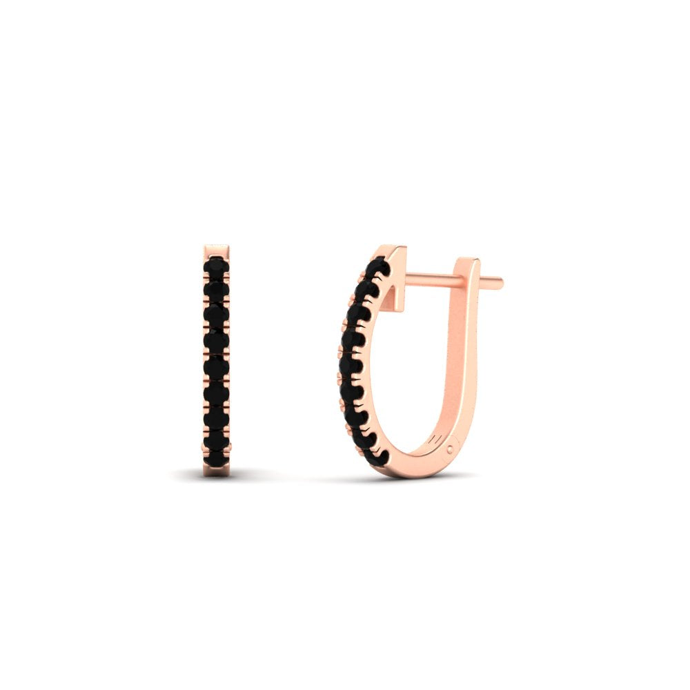 Round Cut 0.25 Ct Diamond Hoop Earrings Fascinating Diamonds
