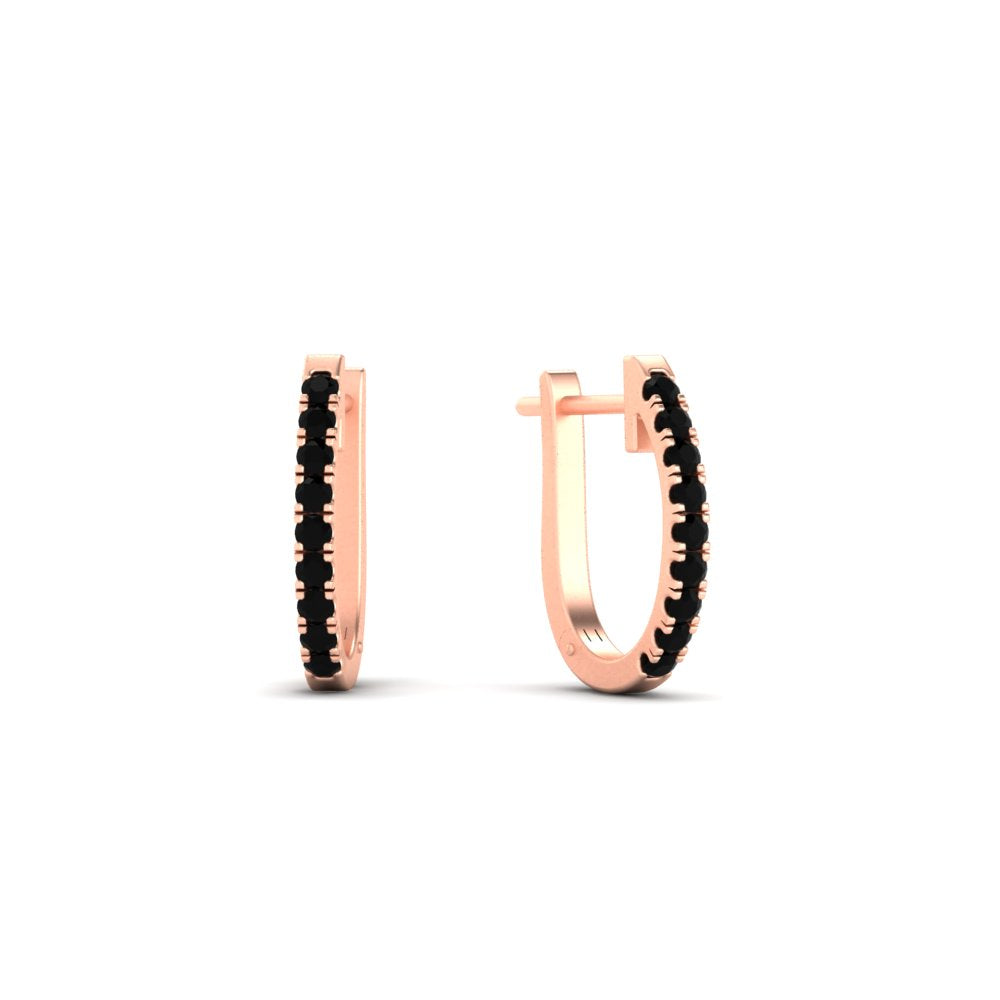 Round Cut 0.25 Ct Diamond Hoop Earrings Fascinating Diamonds