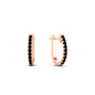 Round Cut 0.25 Ct Diamond Hoop Earrings Fascinating Diamonds