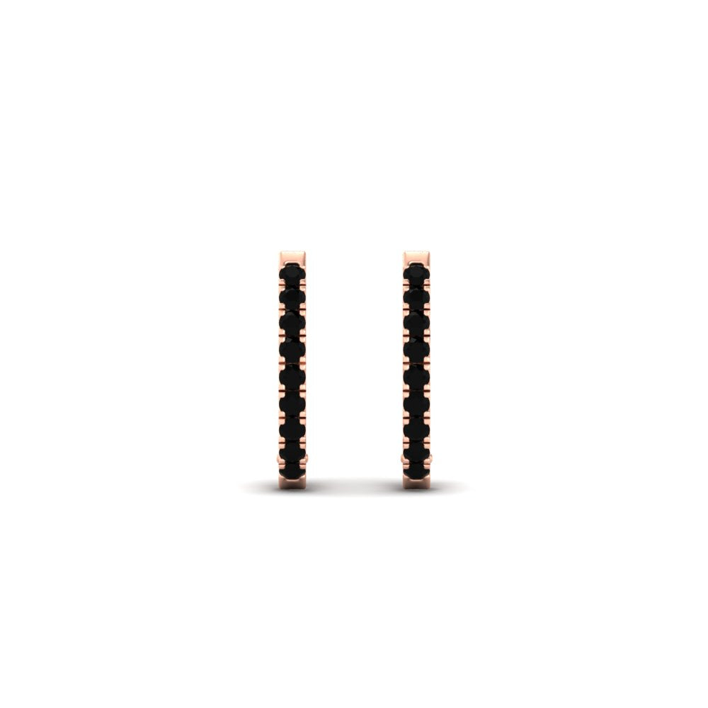 Round Cut 0.25 Ct Diamond Hoop Earrings Fascinating Diamonds