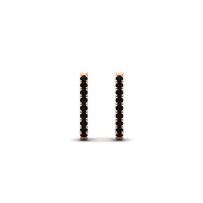 Round Cut 0.25 Ct Diamond Hoop Earrings Fascinating Diamonds