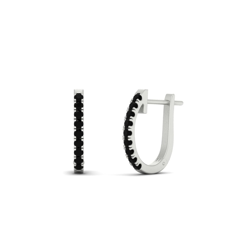 Round Cut 0.25 Ct Diamond Hoop Earrings Fascinating Diamonds