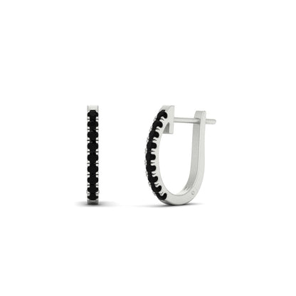 Round Cut 0.25 Ct Diamond Hoop Earrings Fascinating Diamonds