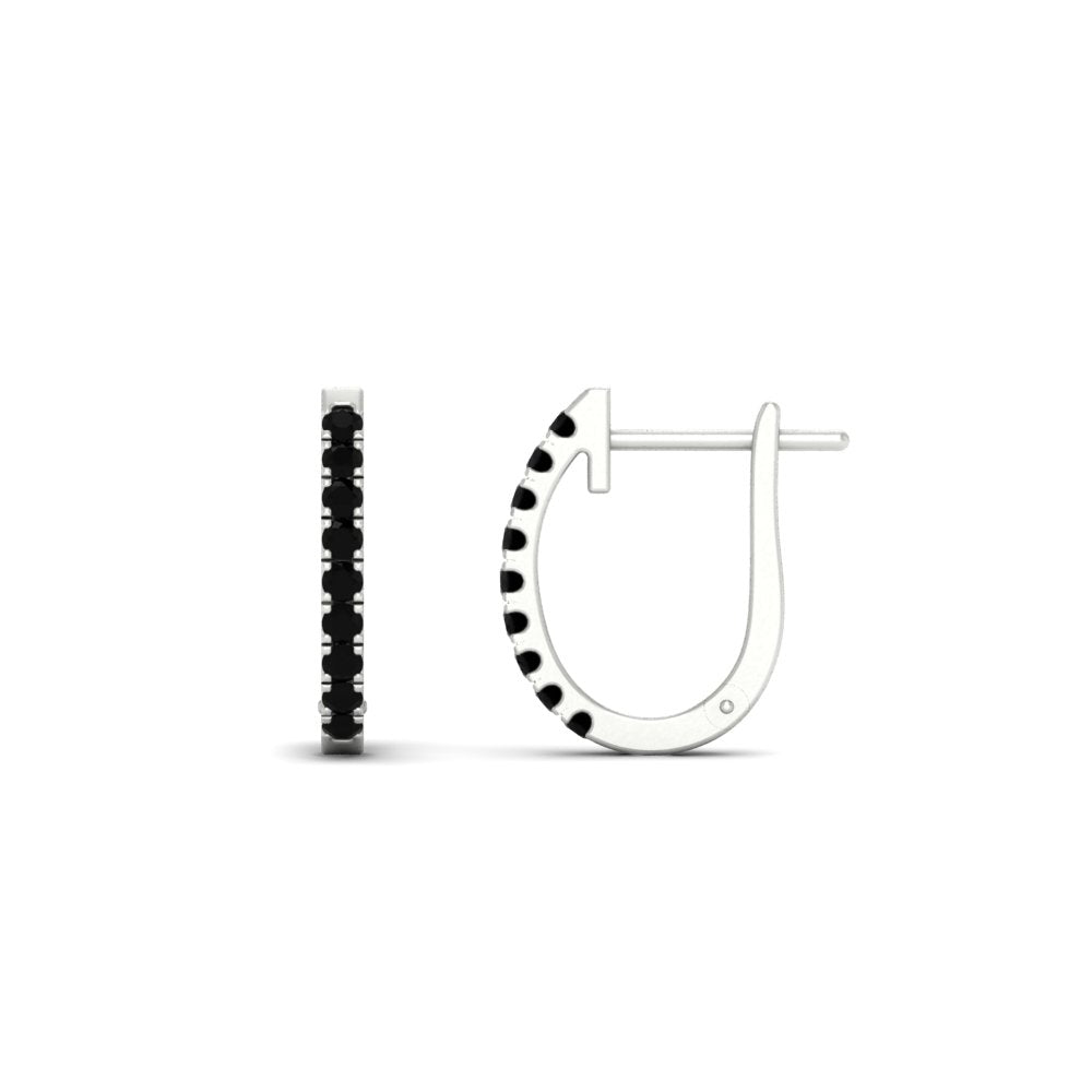 Round Cut 0.25 Ct Diamond Hoop Earrings Fascinating Diamonds