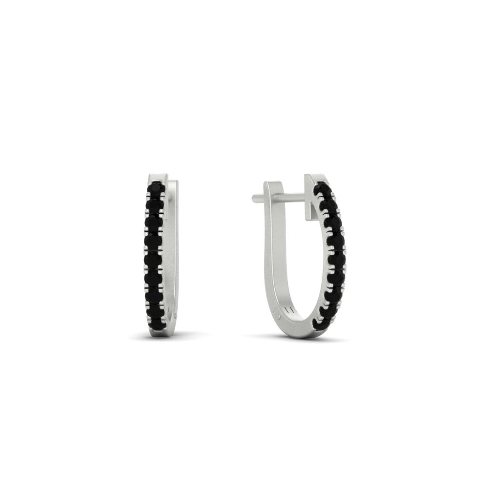 Round Cut 0.25 Ct Diamond Hoop Earrings Fascinating Diamonds