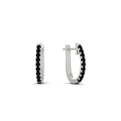 Round Cut 0.25 Ct Diamond Hoop Earrings Fascinating Diamonds