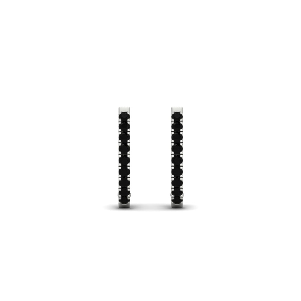 Round Cut 0.25 Ct Diamond Hoop Earrings Fascinating Diamonds