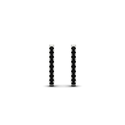 Round Cut 0.25 Ct Diamond Hoop Earrings Fascinating Diamonds