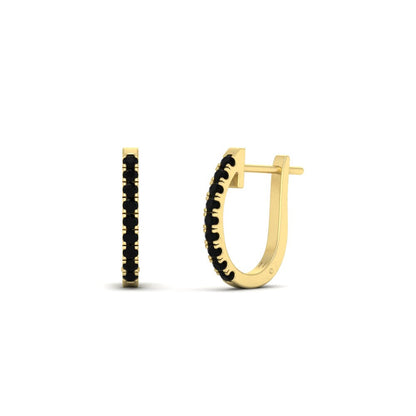 Round Cut 0.25 Ct Diamond Hoop Earrings Fascinating Diamonds