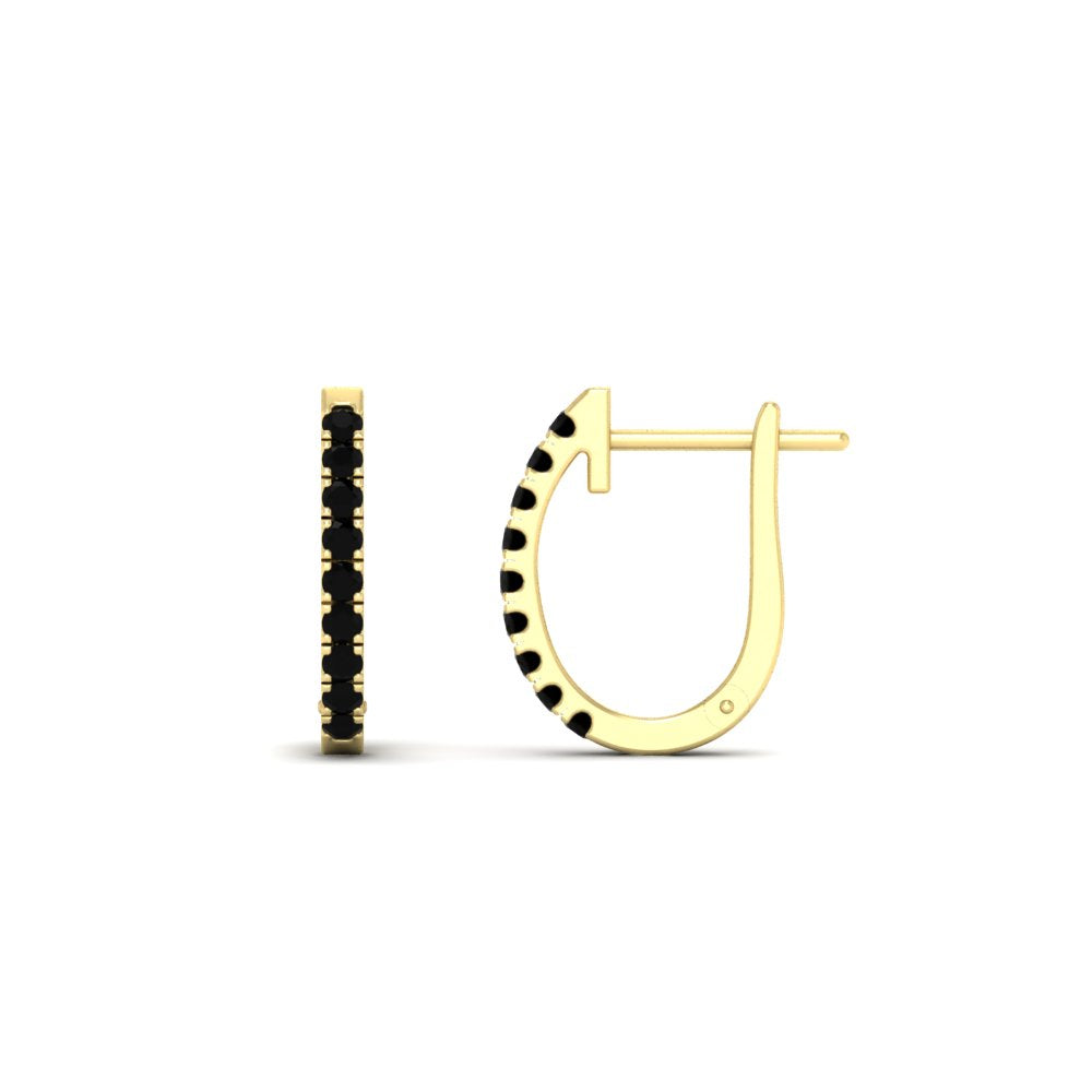 Round Cut 0.25 Ct Diamond Hoop Earrings Fascinating Diamonds