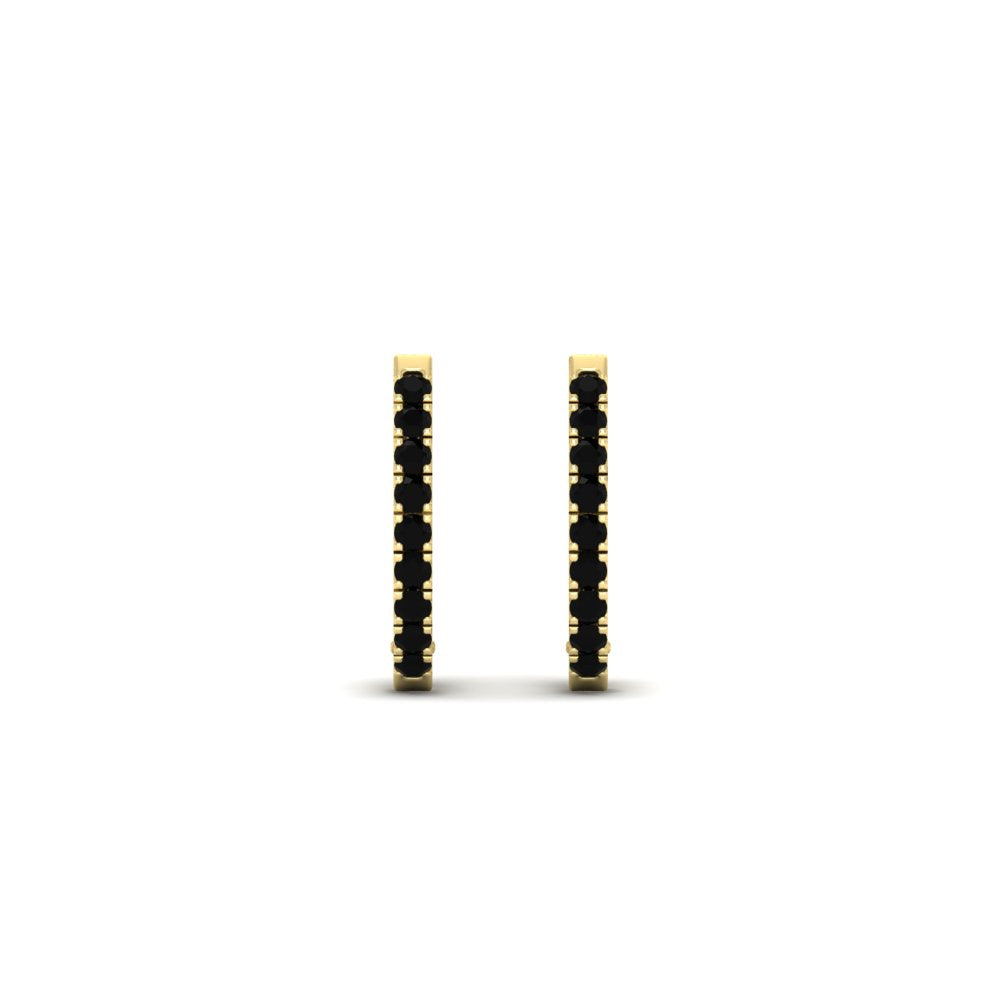 Round Cut 0.25 Ct Diamond Hoop Earrings Fascinating Diamonds