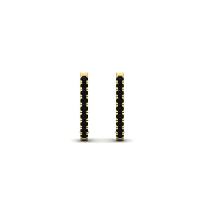 Round Cut 0.25 Ct Diamond Hoop Earrings Fascinating Diamonds