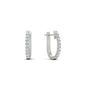 Round Cut 0.25 Ct Diamond Hoop Earrings Fascinating Diamonds