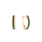 Round Cut 0.25 Ct Diamond Hoop Earrings Fascinating Diamonds