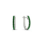 Round Cut 0.25 Ct Diamond Hoop Earrings Fascinating Diamonds