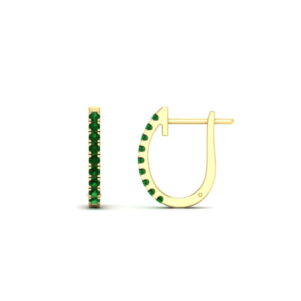 Round Cut 0.25 Ct Diamond Hoop Earrings Fascinating Diamonds