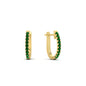Round Cut 0.25 Ct Diamond Hoop Earrings Fascinating Diamonds