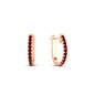 Round Cut 0.25 Ct Diamond Hoop Earrings Fascinating Diamonds