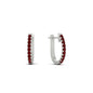 Round Cut 0.25 Ct Diamond Hoop Earrings Fascinating Diamonds