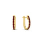 Round Cut 0.25 Ct Diamond Hoop Earrings Fascinating Diamonds