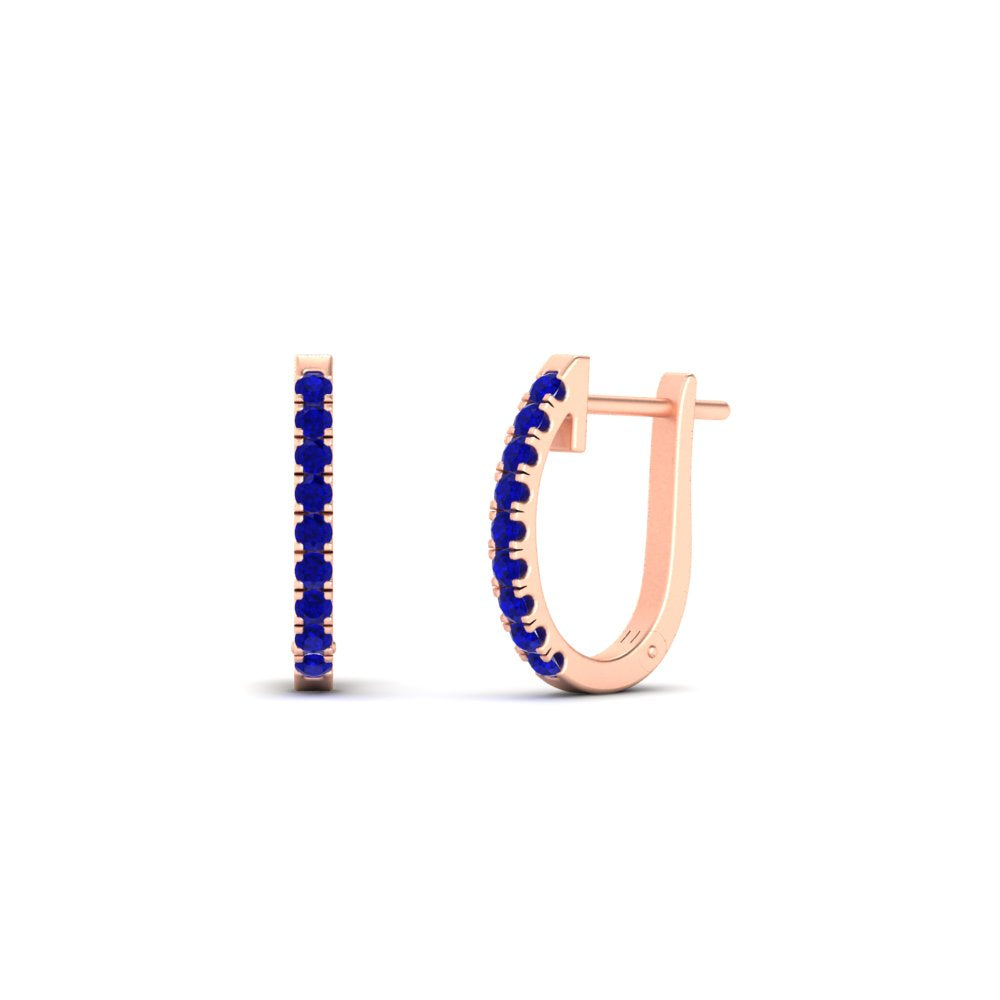 Round Cut 0.25 Ct Diamond Hoop Earrings Fascinating Diamonds
