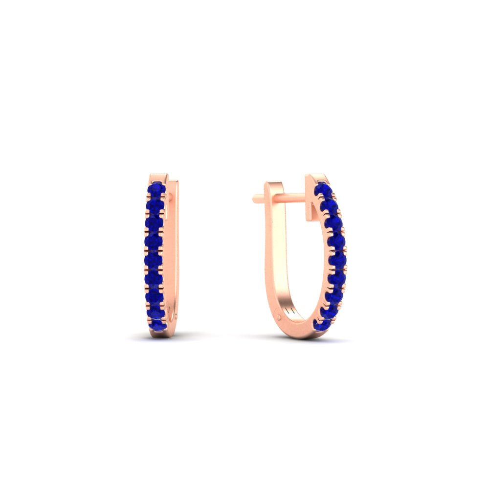 Round Cut 0.25 Ct Diamond Hoop Earrings Fascinating Diamonds