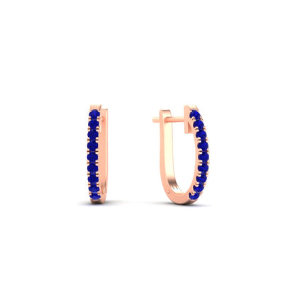 Round Cut 0.25 Ct Diamond Hoop Earrings Fascinating Diamonds