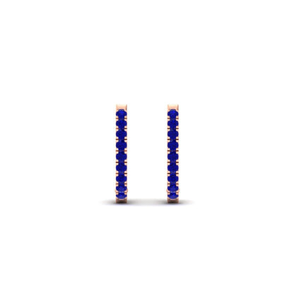 Round Cut 0.25 Ct Diamond Hoop Earrings Fascinating Diamonds