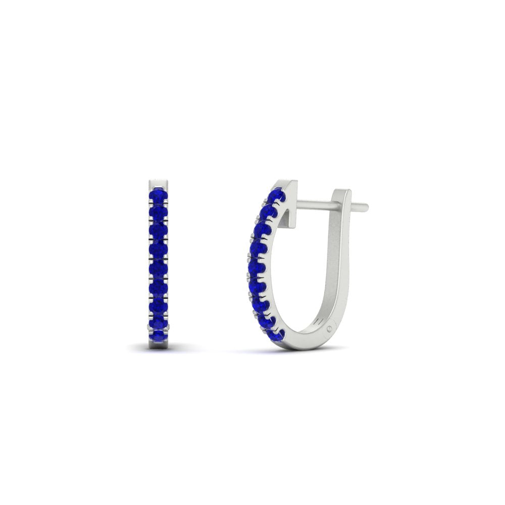 Round Cut 0.25 Ct Diamond Hoop Earrings Fascinating Diamonds
