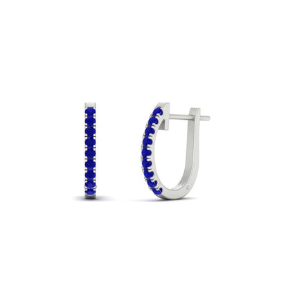 Round Cut 0.25 Ct Diamond Hoop Earrings Fascinating Diamonds