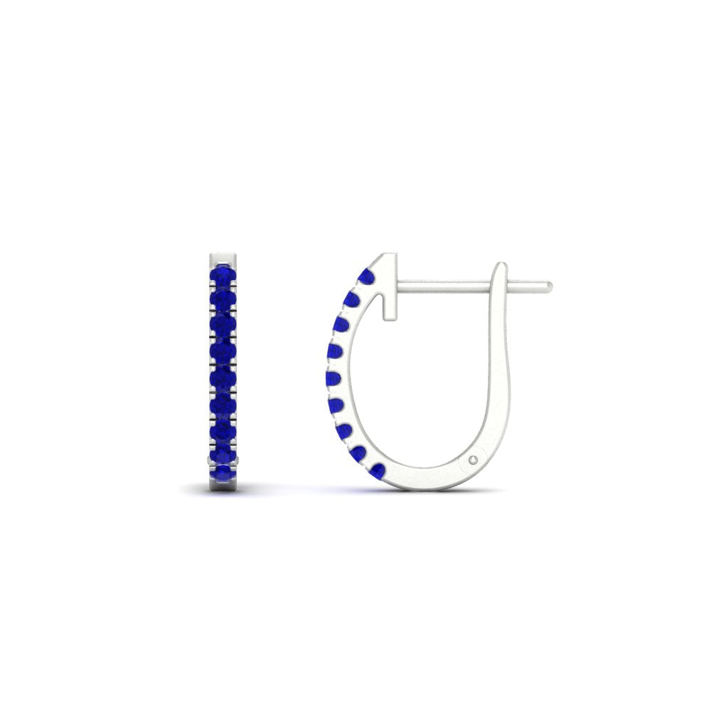 Round Cut 0.25 Ct Diamond Hoop Earrings Fascinating Diamonds