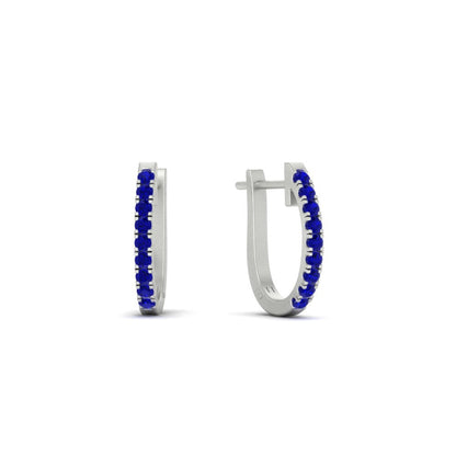 Round Cut 0.25 Ct Diamond Hoop Earrings Fascinating Diamonds