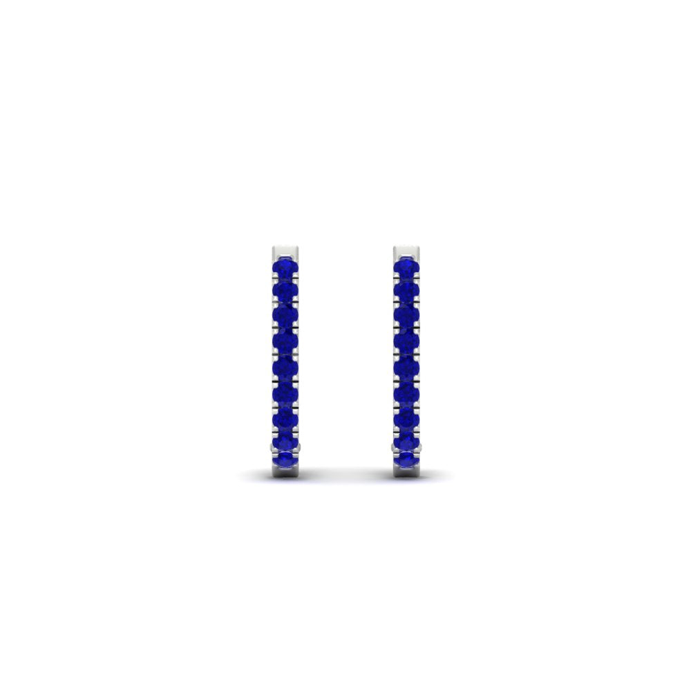 Round Cut 0.25 Ct Diamond Hoop Earrings Fascinating Diamonds