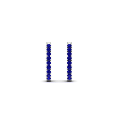 Round Cut 0.25 Ct Diamond Hoop Earrings Fascinating Diamonds