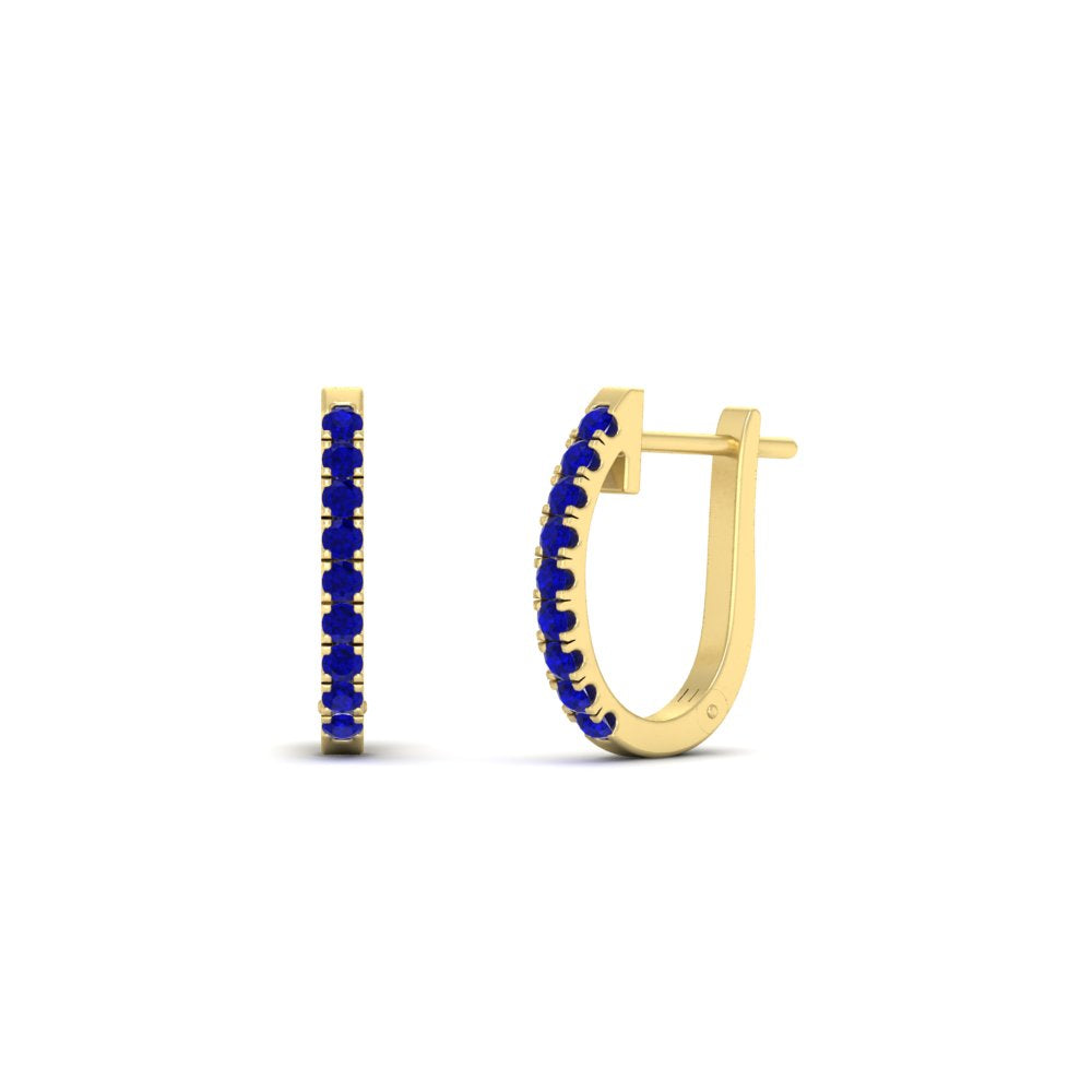 Round Cut 0.25 Ct Diamond Hoop Earrings Fascinating Diamonds