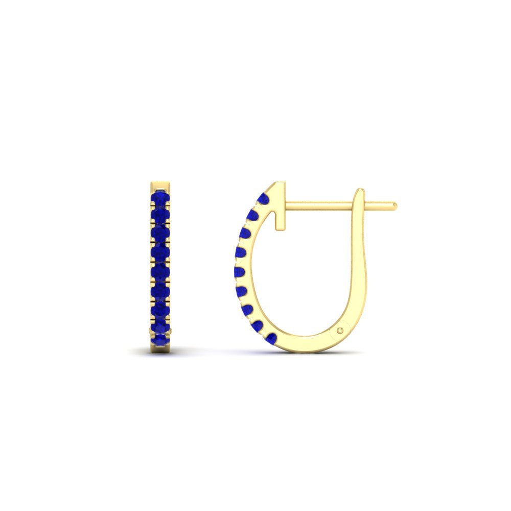 Round Cut 0.25 Ct Diamond Hoop Earrings Fascinating Diamonds