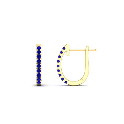 Round Cut 0.25 Ct Diamond Hoop Earrings Fascinating Diamonds