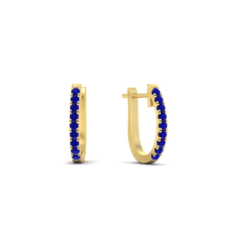 Round Cut 0.25 Ct Diamond Hoop Earrings Fascinating Diamonds