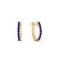 Round Cut 0.25 Ct Diamond Hoop Earrings Fascinating Diamonds