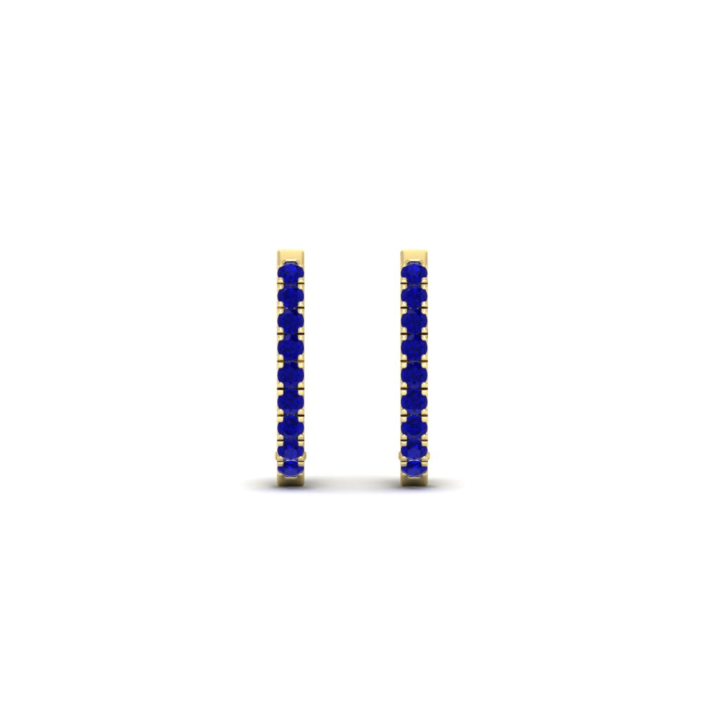Round Cut 0.25 Ct Diamond Hoop Earrings Fascinating Diamonds