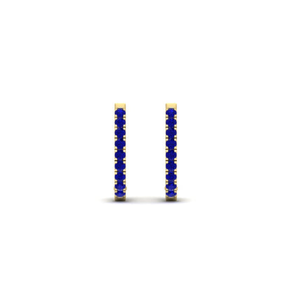 Round Cut 0.25 Ct Diamond Hoop Earrings Fascinating Diamonds