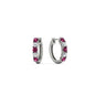 1/2 Carat Stunning Five Stone Huggie Hoops Earrings Fascinating Diamonds