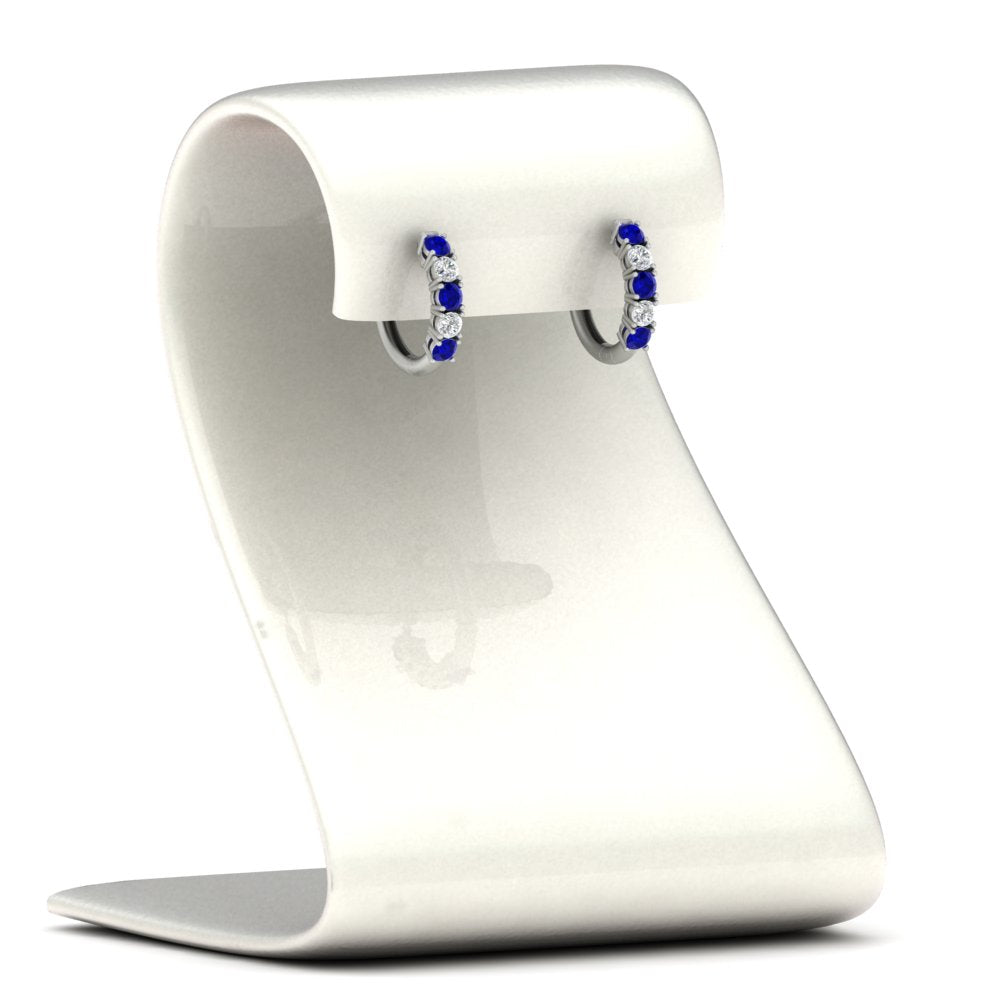 1/2 Carat Stunning Five Stone Huggie Hoops Earrings Fascinating Diamonds