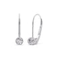 Lever Back Bezel Set Round Diamond Earrings Fascinating Diamonds