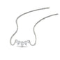 0.75 Carat 5 Stone Pear Shaped Diamond Necklace Fascinating Diamonds