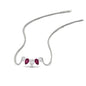 0.75 Carat 5 Stone Pear Shaped Diamond Necklace Fascinating Diamonds
