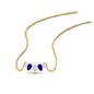 0.75 Carat 5 Stone Pear Shaped Diamond Necklace Fascinating Diamonds